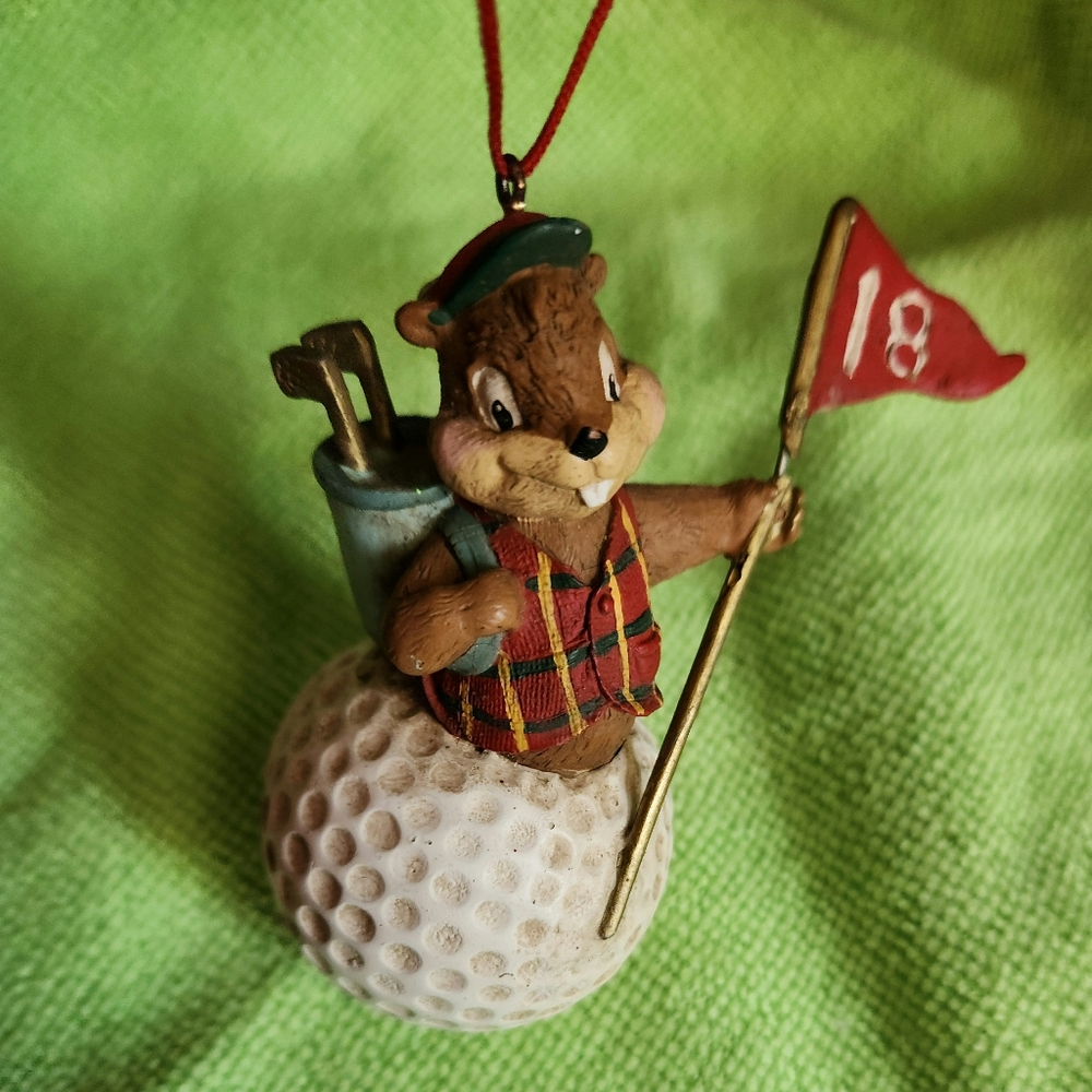 Vintage Caddy Shack Gopher ornament